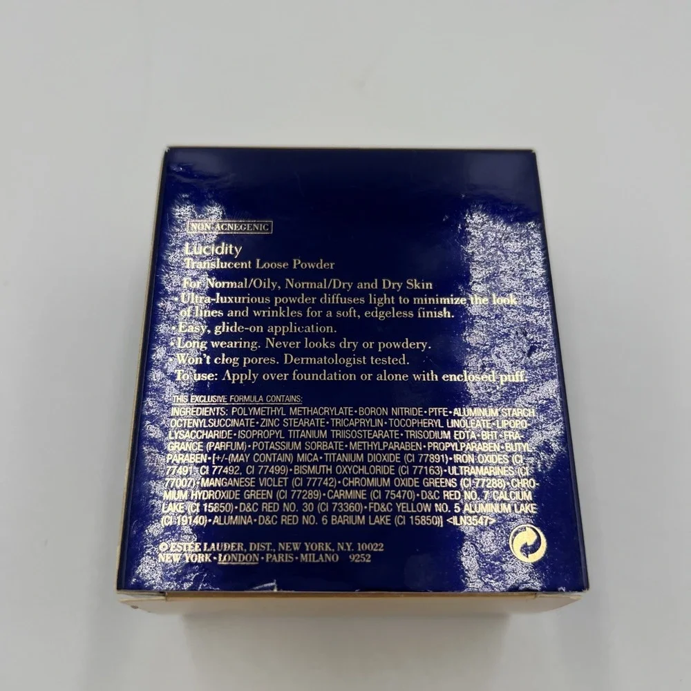 NEW Estee Lauder Lucidity Loose Powder New In‎ box Full Size 02 LIGHT-MEDIUM